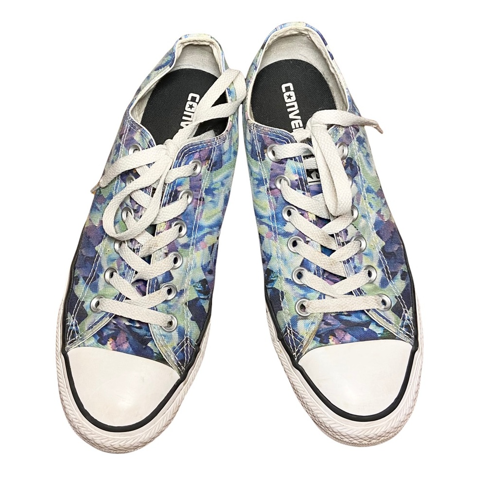 Converse Women's Blue Floral Sneakers